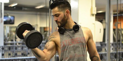 Treinando para obter braços musculosos rapidamente