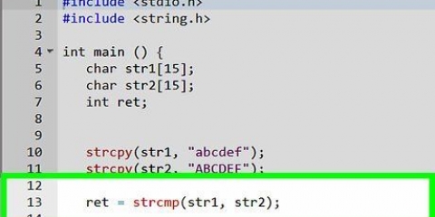 Compare duas strings na linguagem de programação c