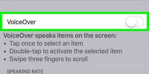 Desative o voiceover no seu iphone