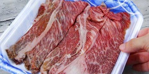 Preparando o bife wagyu
