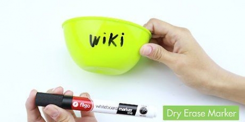 Removendo um marcador à prova d'água de plástico