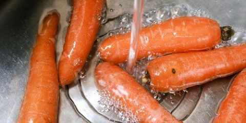 Preparando cenouras