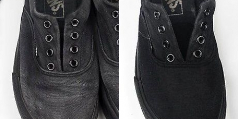 Limpando vans pretas