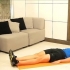 Faça abdominais de bicicleta