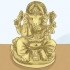 Orando ao deus hindu ganesha