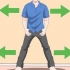 Fazendo o exercício de vácuo abdominal