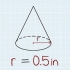 Calculando o volume de um cone