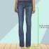 Vestindo um bootcutjeans
