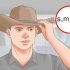 Usando um chapéu de cowboy da maneira certa