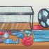 Limpando uma gaiola de hamster