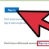 Crie uma conta hotmail