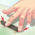 Fazendo um kickflip em um fingerboard