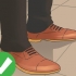 Andando em um novo par de sapatos