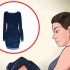 Usando um vestido de paetês
