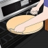 Usando uma pedra de pizza