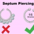 Esconder um piercing no septo