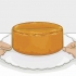 Cubra um bolo com fondant