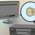 Conecte um videocassete à sua tv