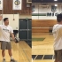 Bater uma bola de vôlei