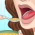 Comer com piercing na língua