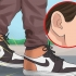 Remova os guinchos dos air jordans