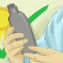 Aplique glicerina no cabelo