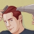 Pentear cabelo médio (homens)