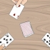 Jogando o jogo de cartas palace