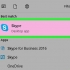 Convidar alguém para o skype