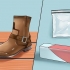 Esticando as botas de couro