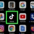 Apare música em um vídeo do tiktok em um iphone ou ipad