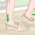 Esticando sapatos novos