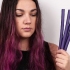 Colocando papillos no cabelo