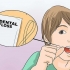Tirando pipoca entre os dentes