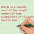 Calcule o calor específico