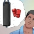 Treinando com saco de pancadas