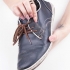 Tirando listras pretas dos sapatos